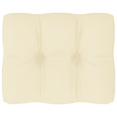 vidaXL Pernă canapea din paleți, crem, 50x40x12 cm
