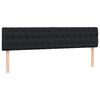 vidaXL Pat box spring cu saltea, negru, 180x220 cm, catifea