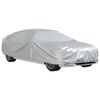 vidaXL Husă auto Sedan, curele cu cataramă, complet, argintiu L PEVA