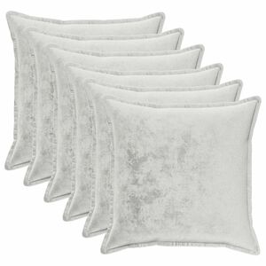 vidaXL Husă pentru pernă 6 pcs HOUTEN Gri deschis 70 x 70 cm Flanelă