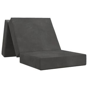 vidaXL Canapea Pat Pliabilă 75 x 63 x 45 cm Gri &icirc;nchis