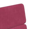 vidaXL Scaune de dining cu roți 2 pcs bordo 58 x 65 x 98 cm Catifea