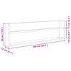 vidaXL Raft pentru reviste 2 pcs Stejar Artizanal 100 x 12 x 30 cm