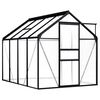 vidaXL Seră, antracit, 4,75 m&sup2;, aluminiu