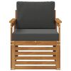vidaXL Set de canapele de exterior cu pernă natural 71 x 63 x 73 cm