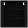 vidaXL Dulap de perete, negru, 80x33x80 cm, lemn prelucrat