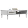 vidaXL Masă de cafea SENJA aspect ratan alb 100x55x33 cm lemn masiv
