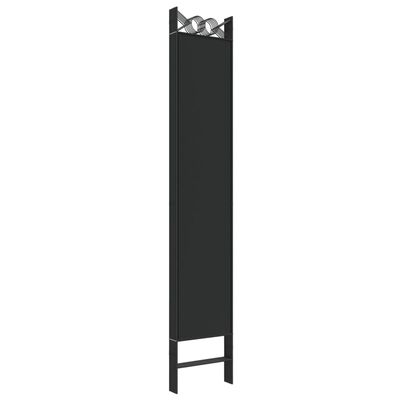 vidaXL Paravan de cameră cu 6 panouri, negru, 240x220 cm, textil