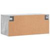 vidaXL Dulap de perete, gri beton, 80x36,5x35 cm, lemn compozit