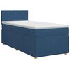 vidaXL Pat boxspring cu saltea albastru 80 x 200 cm Țesătură