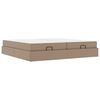 vidaXL Cadru de pat cu saltea Altele 2 buc. Cafeniu PVC