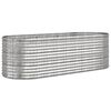 vidaXL Strat &icirc;nălțat grădină 224x80x68 cm oțel galvanizat