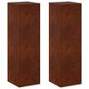 vidaXL Suport pentru plante 2 pcs Ruginit 30 x 30 x 100 cm