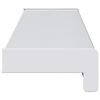 vidaXL Prag de fereastră Alb 100 x 15 x 4,5 cm PVC