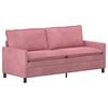 vidaXL Canapea Roz 196 x 81 x 87,5 cm Catifea