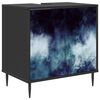 vidaXL Dulap de Baie RAALTE Stejar Negru 60 x 40 x 61 cm