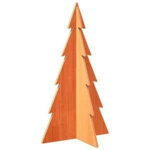 vidaXL Brad de Crăciun decorativ, maro ceruit, 80 cm, lemn pin masiv