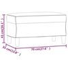 vidaXL Bancă, gri taupe, 70x35x41 cm, textil