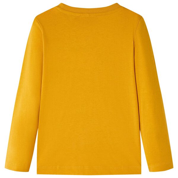 Tricou pentru copii cu mâneci lungi, ocru, 104