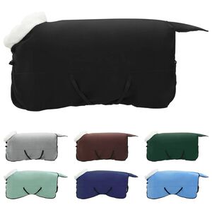 vidaXL Pătură pentru cai Negru 145 cm Fleece polar