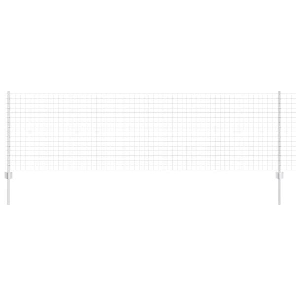 vidaXL Gard cu St&acirc;lp Argintiu 0,8 x 25 m Oțel