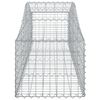 vidaXL Coșuri gabion arcuite 25 buc, 200x50x40/60 cm, fier galvanizat