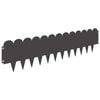 vidaXL Margine pentru gazon 10 buc. 103 x 25 cm Oțel Negru