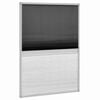 vidaXL Ecran insecte pentru ferestre, cu umbrar, aluminiu, 80x120 cm