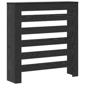 vidaXL Capac pentru radiator Stejar Negru 78 x 20 x 82 cm