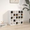 vidaXL Dulap de vinuri alb 56x25x56 cm lemn masiv de pin