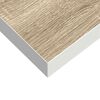 vidaXL Rafturi perete suspendate 4 buc. alb/stejar 60x23,5x3,8 cm MDF