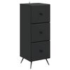 vidaXL Dulap cu sertare Negru 33 x 34,5 x 90 cm Lemn prelucrat