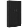 vidaXL Dulap pentru cărți 3 niveluri 82,5 x 30,5 x 150 cm Stejar Negru