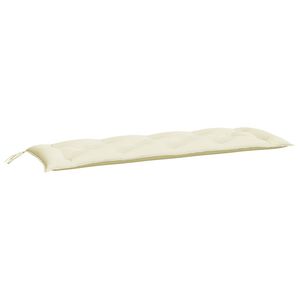 vidaXL Pernă bancă de grădină, alb crem, 150x50x7 cm, textil oxford