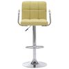 vidaXL Scaun de bar, verde, material textil