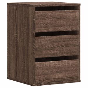 vidaXL Dulap colț cu sertare stejar maro 40x41x58 cm lemn prelucrat