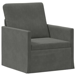 vidaXL Sofa single Gri &icirc;nchis 70 x 81 x 82 cm Țesătură din corduroy
