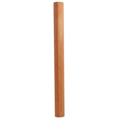 vidaXL Covor dreptunghiular, maro, 80x400 cm, bambus