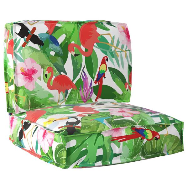 vidaXL Set de perne pentru palet Floral 2 pcs Jungla tropicală
