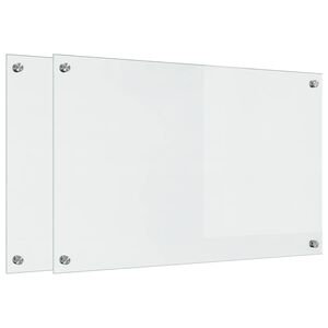 vidaXL Spate de bucătărie Transparent 80 x 50 cm sticlă securizată