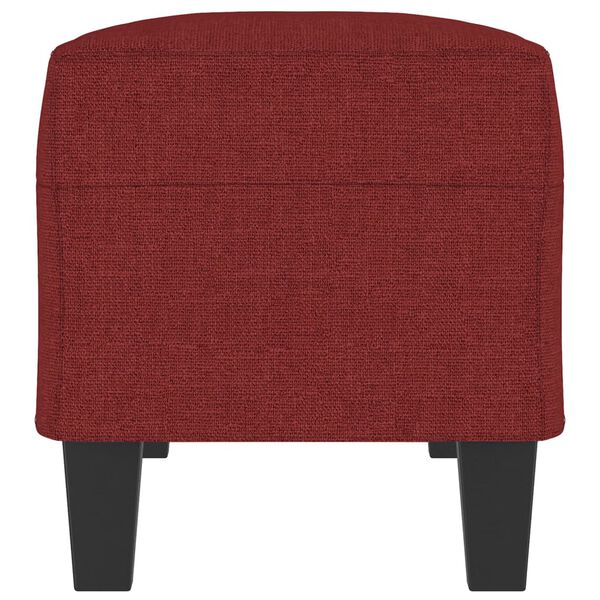 vidaXL Bancă, roșu vin, 100x35x41 cm, textil
