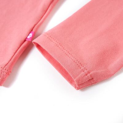 Tricou cu mâneci lungi pentru copii, roz, 92