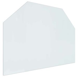 vidaXL Placă de sticlă pentru semineu Transparent 80 x 60 cm Sticlă