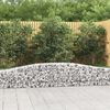 vidaXL Coșuri gabion arcuite 3 buc, 400x30x40/60 cm, fier galvanizat