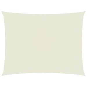 vidaXL P&acirc;nză parasolar, crem, 2,5x4 m, țesătură oxford, dreptunghiular