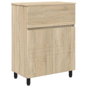 vidaXL Unitate Vanity pentru Baie Stejar Sonoma 60 x 35 x 80 cm