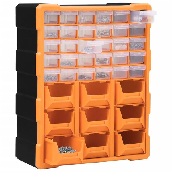 vidaXL Organizator cu 39 de sertare, 38x16x47 cm