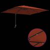 vidaXL Parasol de Grădină Terracota 248,5 x 247,5 x 160 cm
