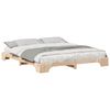 vidaXL Cadru de pat Maro 180 x 220 cm Lemn de pin masiv