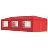 vidaXL Cort pentru Petreceri 900 x 300 x 255 cm Roșu PE și oțel